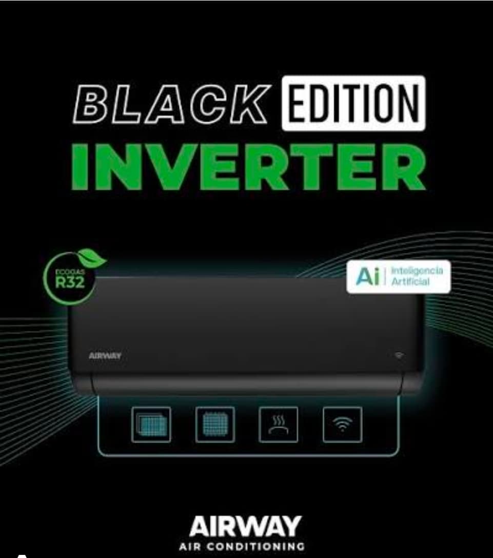 AIRWAY, BLACK EDITION, equipo de aire acondicionado marca AIRWAY